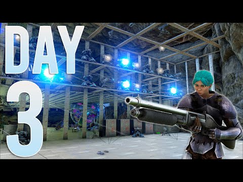 Defending Our Broken Cave From 2 Different Tribes! - ARK PvP