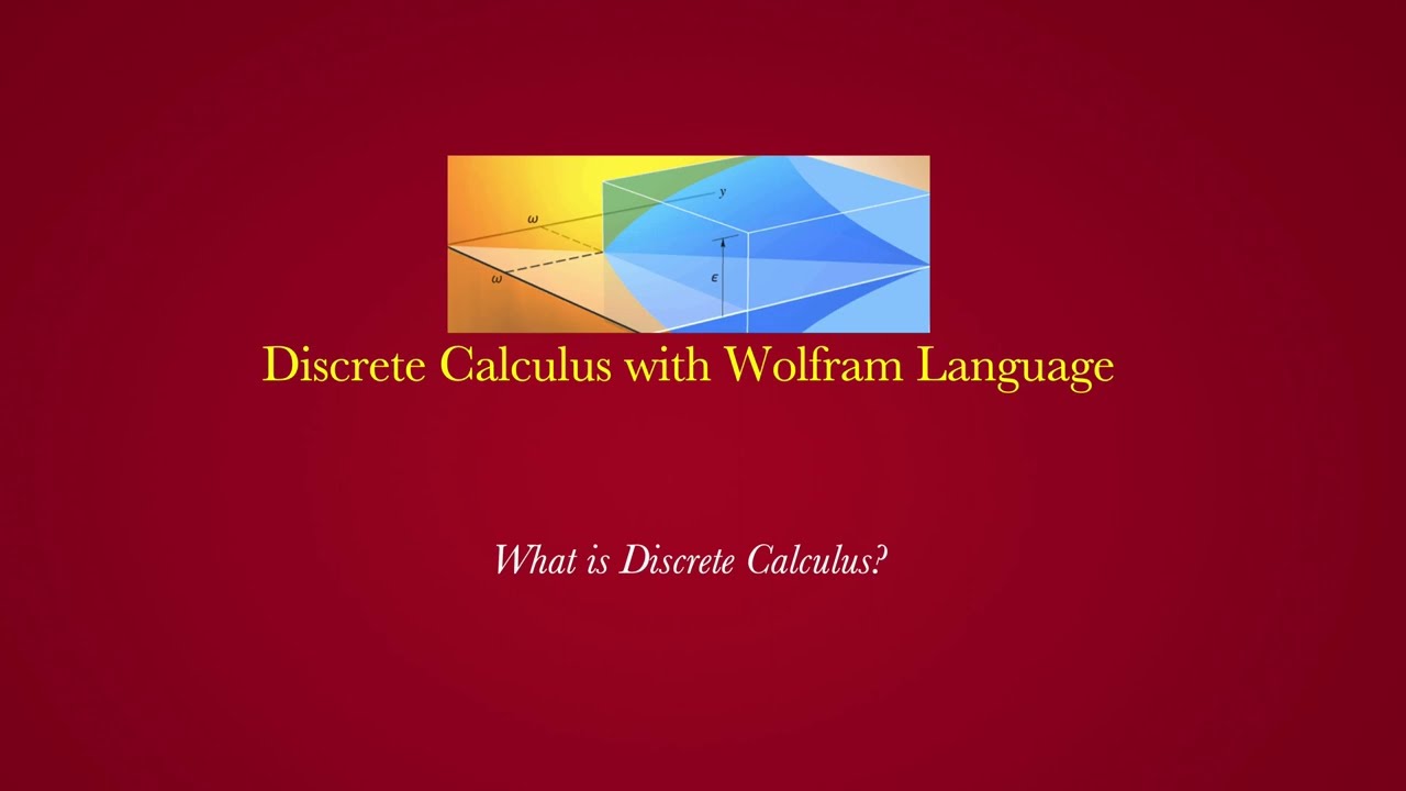 What is Discrete Calculus?