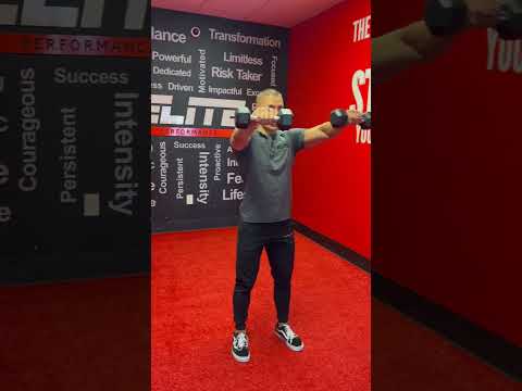 How to do Standing Dumbbell Front Raises!