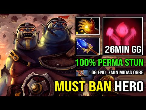 This is Why You MUST Ban Ogre in Ranked - 7Min Midas Annoying Ignite Slow Top 1 Networth Dota 2
