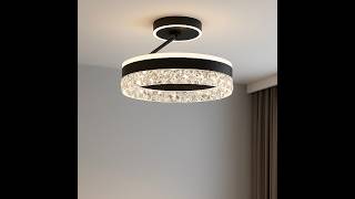 Led люстра до до 20м² круглая черный корпус 90W (STELLA С ICE 2R BLACK/WHITE)