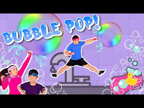 ⚪ Bubble Pop VIDEOGAME Workout for KIDS | Fun Brain Break Exercise | GoNoodle Inspired