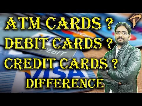 What is The biggest difference between an ATM card,DEBIT card,CREDIT card Video