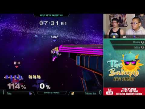 Melee @ the Balcony 105 (The Final Balc) - Losers Finals ft. Yung (Falco) VS Trichael Man (Fox)