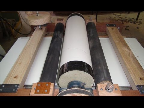 Drum Sander Homemade: Testing  Feed Roller Assembly