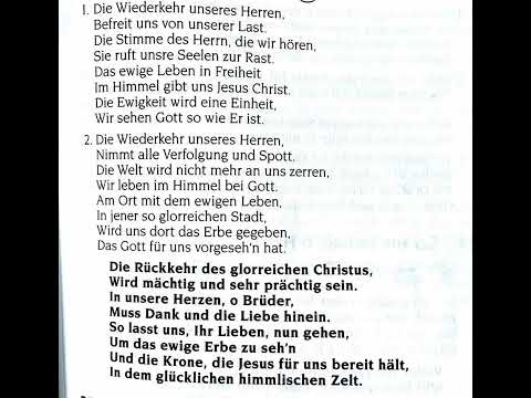 Hino 21 CCB em Alemão- Die Wiederkehr Unseres Herren