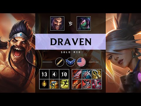 Draven Mid vs Akali - NA Diamond Patch 25.16