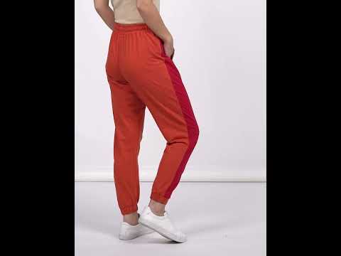 Dressberry Colorblock Women Orange Track Pants Buy Dressberry