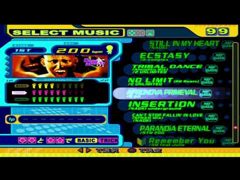 Dance Dance Revolution 5thMix (Japan) - Songlist (Playstation 1)
