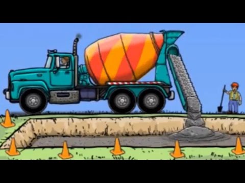 Cement Truck by GoodGlue Kids Games - Cartoon game for Kids - YouTube