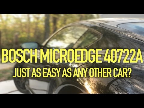 HOW TO INSTALL BOSCH MICROEDGE WIPER BLADES ON A PORSCHE