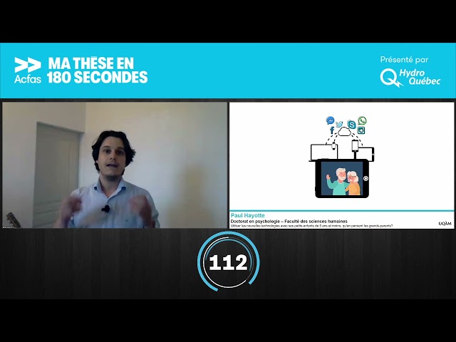 Ma thèse en 180 secondes – Paul Hayotte