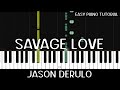 Jason Derulo - Savage Love (Easy Piano Tutorial)