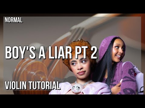 How to play Boy's a liar Pt 2 by PinkPantheress ft Ice Spice on Violin (Tutorial)