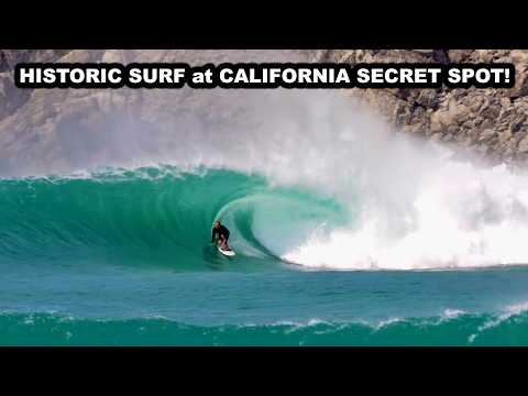 HISTORIC SURF at a CALIFORNIA SECRET SPOT!