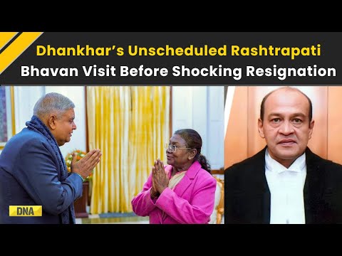 Jagdeep Dhankhar Resigns: Ex VP-Dhankhar's Unscheduled Rashtrapati Bhavan Visit Before Resignation