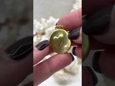 Bling By A - Gold and Silver Heart Charms with Pearl