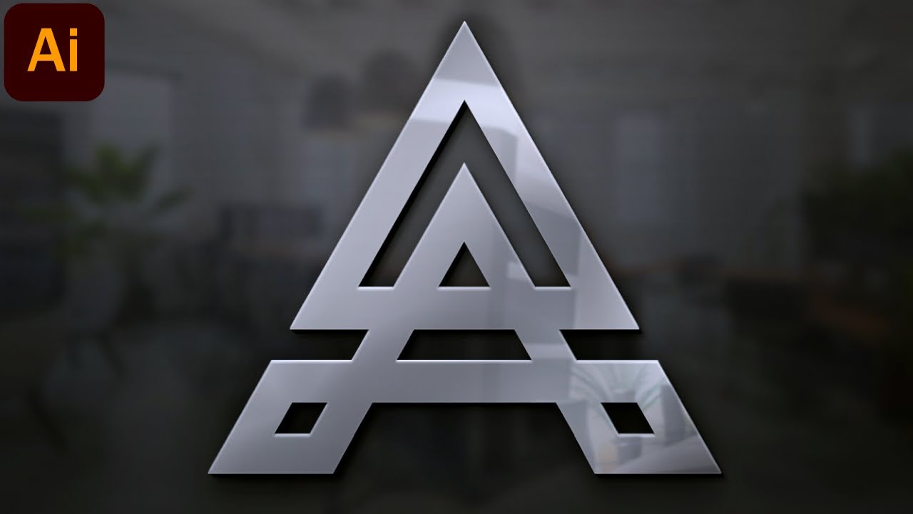 How to Design a Modern Letter A Logo in Adobe Illustrator | Clean & Professional A Logo Design