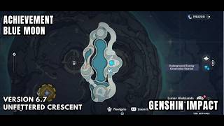 [Genshin Impact Achievement] Blue Moon: Light Up The Lunar Highlands Map
