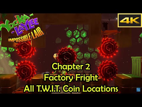 Chapter 2 - Factory Fright Walkthrough [4k] - Yooka-Laylee and the Impossible Lair