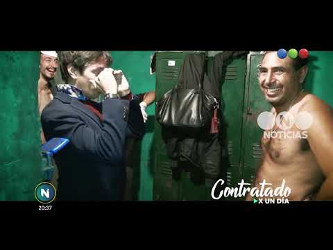 Roberto Funes Ugarte #ContratadoXUnDía en una carbonería - Telefe Noticias