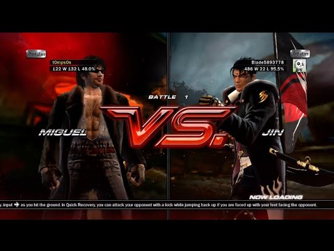 Jin  Vs. Miguel Tekken 6 Ultra Hard Difficulty 