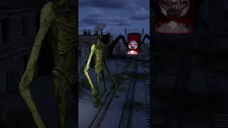 Siren Head vs Horror Choo Choo Charles｜In the Back Room