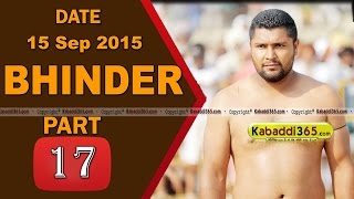 (13) Bhinder (Moga) Kabaddi Touranament 15 Sep 2015