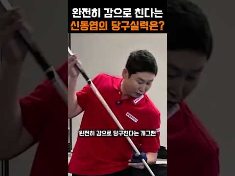 완전히 감으로 당구 친다는 개그맨 신동엽의 당구실력은?