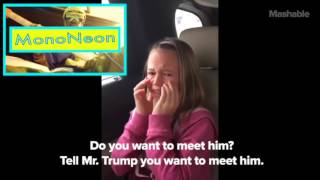 MonoNeon: WE ARE GOING TO SEE DONALD TRUMP IN PERSON // Mom Surprises Daughter