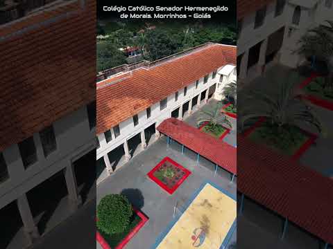 MORRINHOS GOIÁS, PROJETO VISÃO AÉREA - COLÉGIO CATÓLICO SEN. HERMENEGILDO DE MORAIS.