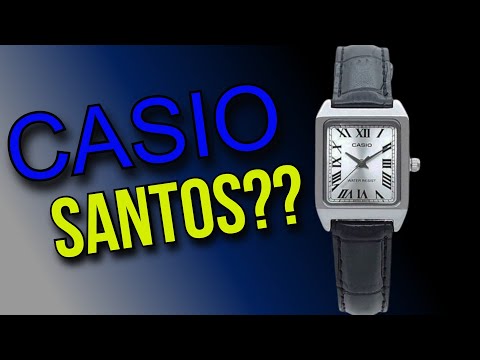 $26 Casio Cartier Tank Homage - Casio LTP-V007L-7B1 - Part Cartier Santos Part Must de Cartier Tank