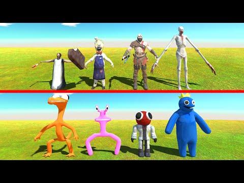 Scp Monster vs Rainbow Friends - Animal Revolt Battle Simulator