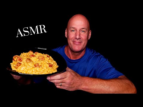 ASMR: KRAFT MACARONI & CHEESE WITH SMOKED SAUSAGE (EATING SOUNDS) SOFT SPOKEN