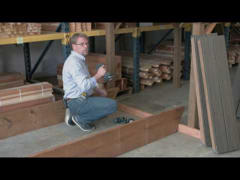 StairLok - How to install: Tread frames with plain wood stringers