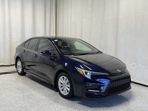 2025 Toyota Corolla SE CVT in Blue for sale at Park Mazda in Sherwood Park, AB
