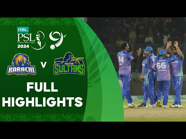 Full Highlights | Karachi Kings vs Multan Sultans | Match 19 | HBL PSL 9 | M1Z1U