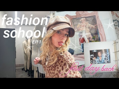 FIRST DAY AT FASHION SCHOOL Final Year | Creating My Fashion Design Graduate Collection ☆Episode 1☆