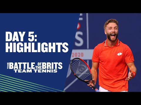 Battle of the Brits Team Tennis: Day 5 highlights