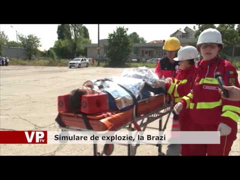 Simulare de explozie, la Brazi