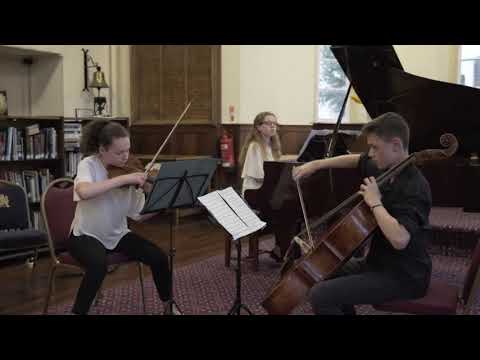 Schubert Piano Trio  op. 99, 2nd mvt:Ciana Meyers, violin; Orla Meyers, Piano; Emile Traelnes, Cello