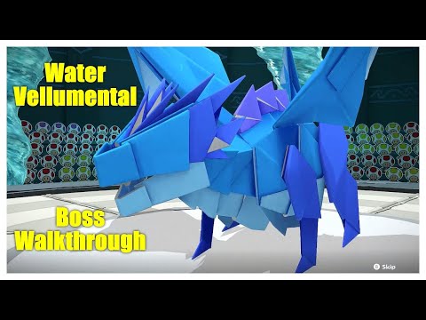 Paper Mario: The Origami King: Water Vellumental Boss Walkthrough