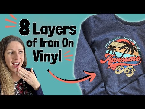 How To Layer Heat Transfer Vinyl | Iron On Tips and Tricks with Cricut