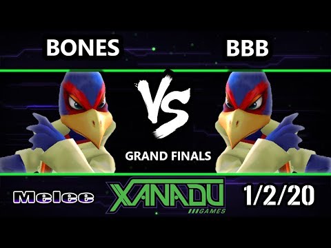 S@X 335 SSBM - Bones [L] (Falco) Vs. BBB (Falco) Smash Melee Grand Finals