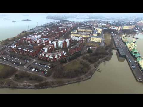Korkeasaari, Tervasaari, Katajanokka em abril, Helsinque - Phantom 3 Professional