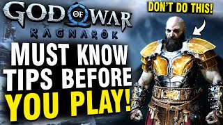 God of War Ragnarok - Must Know Beginner Tips BEFORE You Play!