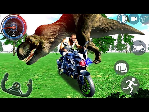 Indian Bikes Driving Simulator 3D - Unlock New Dinosaur Update 2023 - Android GamePlay #4
