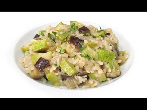Arroz con Calabacín y Berenjena | Risotto