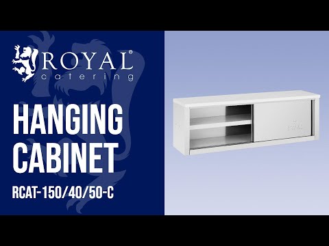 video - Hanging Cabinet - 1,500 x 400 x 500 mm - 75 kg load capacity per compartment - Royal Catering