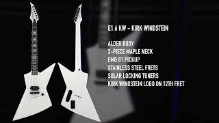 Video thumbnail for E1.6 KW - Kirk Windstein Signature Model by Solar Guitars